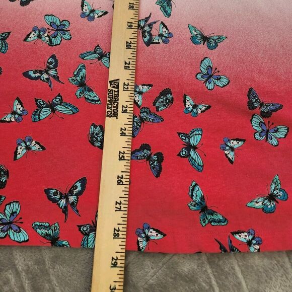 Woman Within Butterfly Print Knit Tunic Top 18/20 - Picture 8 of 12